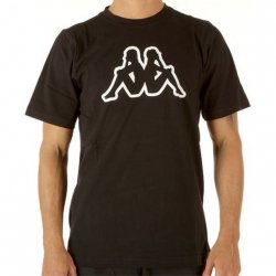 Kappa t-shirt męski czarny Logo Cromen 303HZ70-005