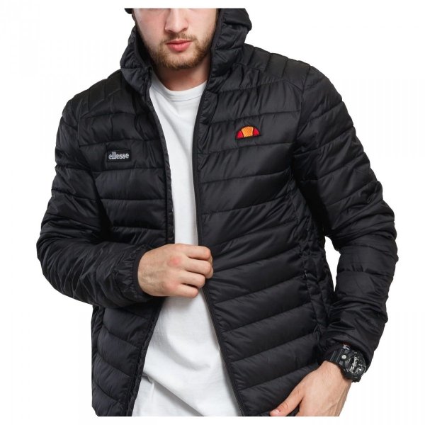Ellesse kurtka męska z kapturem Lombardy Padded Jacket czarna SHS01115001