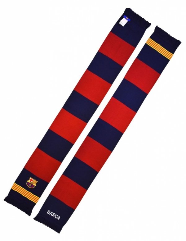 FC Barcelona szalik kibica dwustronny double vertical scarf 5004BUD22