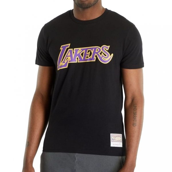 Mitchell &amp; Ness t-shirt NBA Team Logo Tee Los Angeles Lakers BMTRINTL1051-LALBLCK