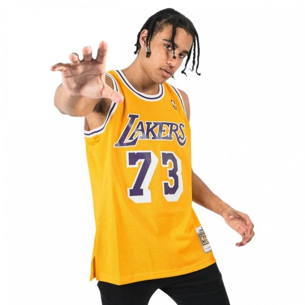 Mitchell &amp; Ness koszulka męska Los Angeles Lakers NBA Swingman Jersey Lakers 1998 Dennis Rodman SMJYCP20064-LALGOLD98DRD