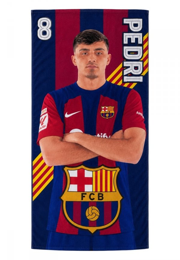 FC Barcelona ręcznik plażowy Pedri mikrofibra 100X180 120010