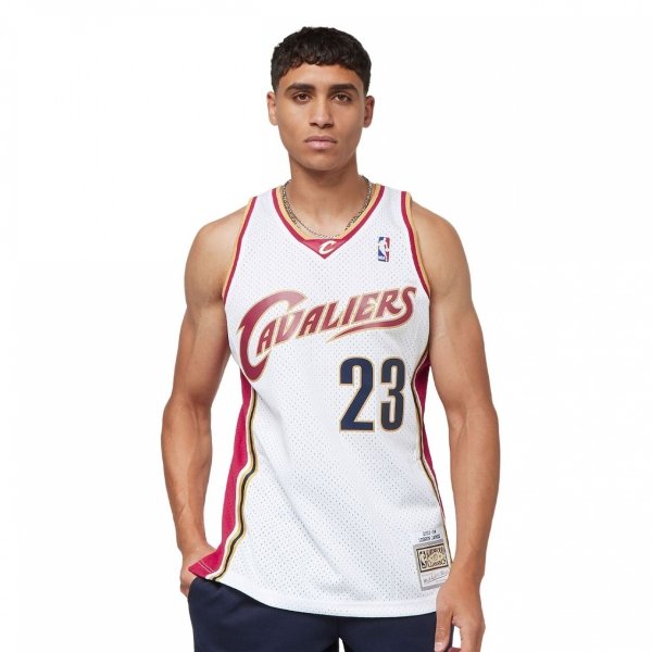 Mitchell &amp; Ness koszulka NBA Swingman Jersey Cavaliers 03 Lebron James SMJYCP19209-CCAWHIT03LJA