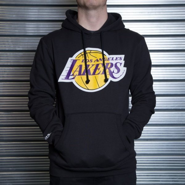 Mitchell &amp; Ness bluza NBA Los Angeles Lakers Team Logo Hoody HDSSINTL1267-LALBLCK