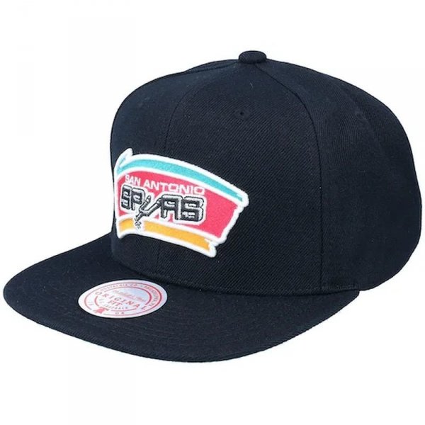 Mitchell &amp; Ness czapka z daszkiem NBA San Antonio Spurs Top Spot Snapback Hwc Spurs HHSS2976-SASYYPPPBLCK