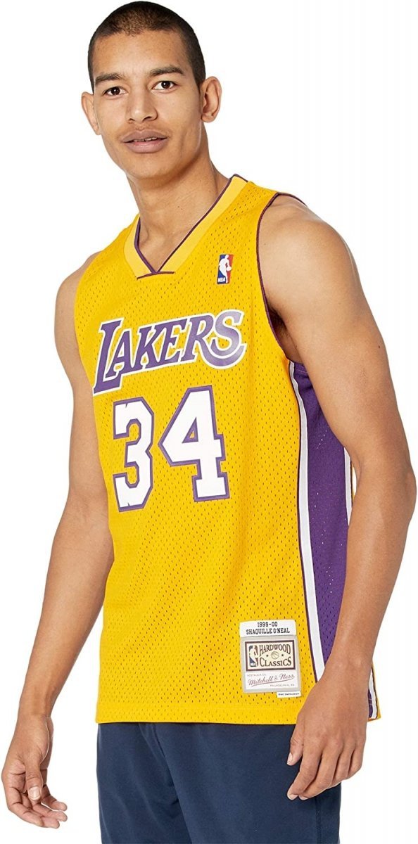 Mitchell &amp; Ness koszulka męska Los Angeles Lakers NBA Swingman Home Jersey Lakers 99 Shaquille O`Neal SMJYGS18179-LALLTGD99SON