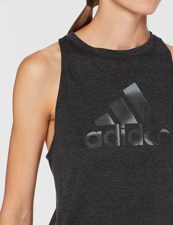 Adidas top damski Boxy Badge of Sport Tank czarny DX3869