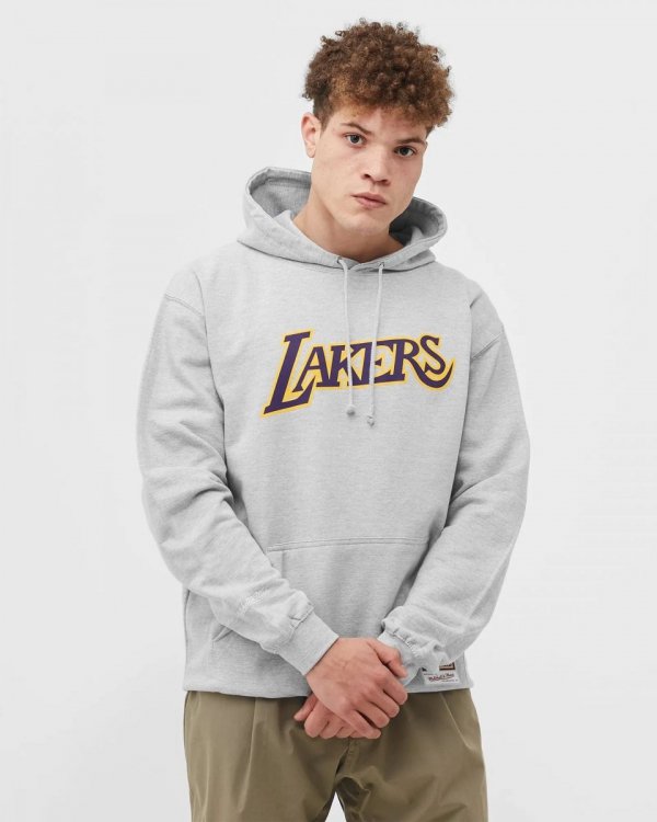 Mitchell &amp; Ness bluza Team Logo Hoody Los Angeles Lakers HDSSINTL1050-LALGREY