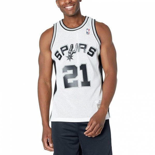 Mitchell &amp; Ness koszulka męska San Antonio Spurs NBA Swingman Jersey Duncan SMJYCP19247-SASWHIT98TDU 