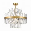 Lampa kryształowa przy sufitowa glamour do do salonu CONSTANTINOPLE złoty stelaż, 8*G9 - C0567-08C-7GAC Zuma Line