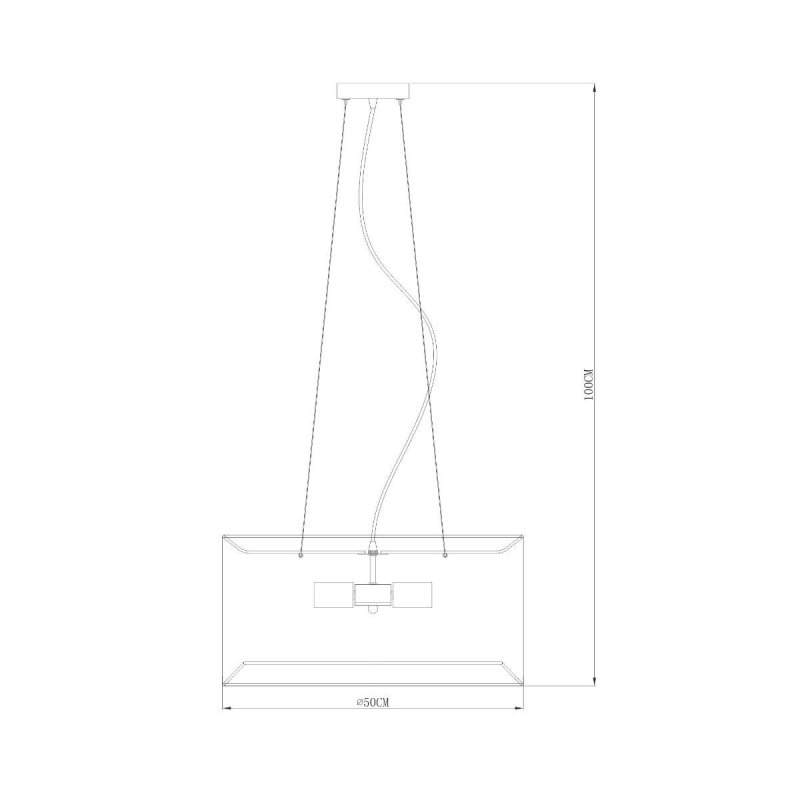 Lampa wisząca CAFE czarna RLD93139-4B Zuma Line   