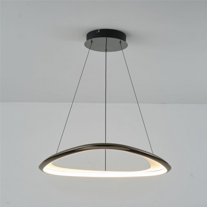 Lampa wisząca podwieszany LED GETAFE kolor czarny chrom, 34W 3000K do pokoju - MD3888-1S-3BCT Zuma Line