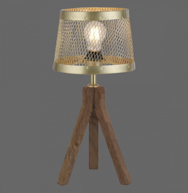 Lampa stołowa FREDERIK 1 - punktowa mosiądz matowy LeuchtenDirekt - 11423-60