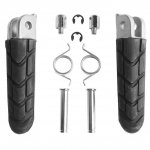 BIKETEC PARTS ZESTAW PODNÓŻKÓW (PODNÓŻKI) KIEROWCY KOMPLETNY Z MOCOWANIAMI HONDA CBR 600 99-06, VFR 800 98-06, CBR 1100XX 97-07,