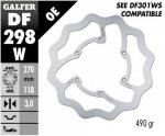 GALFER TARCZA HAMULCOWA PRZÓD YAMAHA WR 450F 16-19, YZ 125/250 18-21, YZ 250F/450F 16-20 WAVE (270X118X3MM)