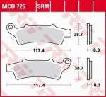TRW ZF KLOCKI HAMULCOWE KH324 ORGANIC APRILIA ATLANTIC 125 03-, SCARABEO 125 04-10, ATLANTIC 200 02-05, SCARABEO 200 07-12, KYMC