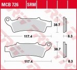 TRW LUCAS ZF KLOCKI HAMULCOWE KH324 ORGANIC APRILIA ATLANTIC 125 '03-, SCARABEO 125 '04-'10, ATLANTIC 200 '0