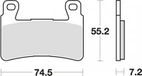 TRW klocki hamulcowe przód Honda CB 1300 F (03-04) 