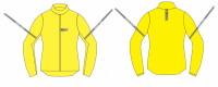 KURTKA PRZECIWDESZCZOWA REBELHORN OCEAN FLUO YELLOW M 