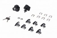 ZESTAW 7 ZAMKÓW DO KUFRÓW +ZESTAW ANTYKRADZIEŻOWY DO STELAŻY PRO SW-MOTECH ANTI-THEFT 2 KLUCZE BLACK 