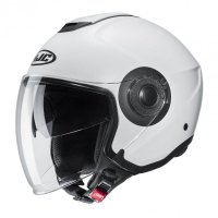 KASK MOTOCYKLOWY HJC I40N SOLID SEMI FLAT PEARL WHITE L 