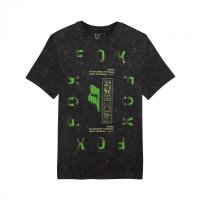 T-SHIRT FOX THROTTLE PREM BLACK L 
