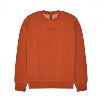 BLUZA FOX WORDMARK OVERSIZED FLEECE CREW COGNAC XL 