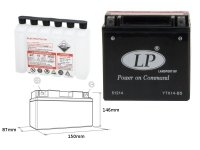 LANDPORT Yamaha YFM 660 R Raptor 01-05 akumulator Landport elektrolit osobno 