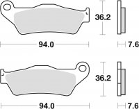 TRW klocki hamulcowe przód Ducati Monster 695 ( 06-08) 