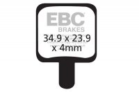 CFA340 - Klocki hamulcowe rowerowe (organiczne) EBC Brakes 