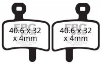 CFA364 - Klocki hamulcowe rowerowe (organiczne) EBC Brakes 