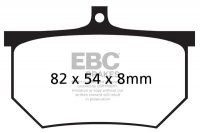 Klocki hamulcowe EBC FA107A (kpl. na 1 tarcze) 
