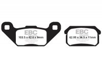 Klocki hamulcowe EBC FA431R (kpl. na 1 tarcze) 