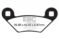 Klocki hamulcowe EBC FA475R (kpl. na 1 tarcze) 