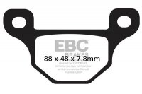 Klocki hamulcowe EBC FA481 (kpl. na 1 tarcze) 