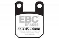 Klocki hamulcowe EBC SFAC115 skuterowe karbonowe (kpl. na 1 tarcze) 