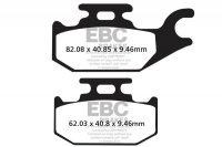 Klocki hamulcowe EBC SXR307HH Side By Side Race Formula (kpl. na 1 tarcze) 