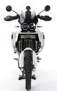 CROSSPRO GMOLE ALUMINIOWE OSŁONY SILNIKA I CHŁODNIC DUCATI DESERT X 22- (PASUJĄ DO ORYGINALNEJ PŁYTY POD SILNIK) KOLOR CZARNY 