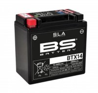BS AKUMULATOR BTX14 (FA) (YTX14-BS) 12V 12AH 150X87X145 BEZOBSŁUGOWY - ZALANY (200A) (4) 