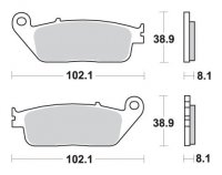 SBS KLOCKI HAMULCOWE KH142 / KH226 STREET PERFORMANCE (EXCEL) SINTER KOLOR ZŁOTY 