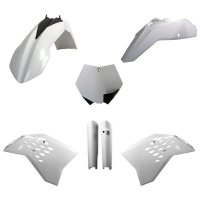 POLISPORT KOMPLET PLASTIKÓW (FULL KIT) KTM SX/SX-F/XC-F 08-10 W ZESTAWIE TABLICA PRZEDNIA (8664400007) I OSŁONY AMORTYZATORÓW (8 