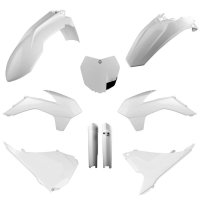POLISPORT KOMPLET PLASTIKÓW (FULL KIT) KTM SX/SX-F/XC-F 13-14 W ZESTAWIE TABLICA PRZEDNIA (8659100002) I OSŁONY AMORTYZATORÓW (8 