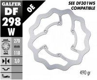 GALFER TARCZA HAMULCOWA PRZÓD YAMAHA WR 450F 16-19, YZ 125/250 18-21, YZ 250F/450F 16-20 WAVE (270X118X3MM) 