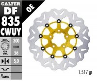 GALFER TARCZA HAMULCOWA PRZÓD HARLEY-DAVIDSON (300X56X5) PŁYWAJĄCA KOLOR ZŁOTY 
