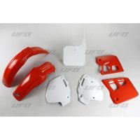 UFO KOMPLET PLASTIKÓW HONDA CR 125 91-92, CR 250 90-91, KOLOR OEM 90 (CZERWONY/BIAŁY) (HO097E999K) 