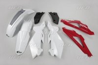 UFO KOMPLET PLASTIKÓW HUSQVARNA CR 2T 06-08 KOLOR OEM 07-08 (BIAŁY/CZERWONY/CZA<br />RNY) (HU605E999) 