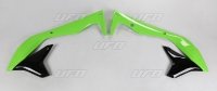 UFO OSŁONY CHŁODNICY KAWASAKI KXF 450 16-17 KOLOR OEM (ZIELONY/CZARNY) 