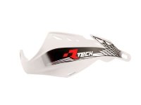 RACETECH (RTECH) OSŁONY RĄK (HANDBARY) GLADIATOR EASY KOLOR BIAŁY (Z MOCOWANIAMI NA KIEROWNICĘ 22,2MM I 28,6MM) 