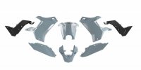RACETECH (RTECH) KOMPLET PLASTIKÓW (BEZ PRZEDNIEGO BŁOTNIKA) T7 REVOLUTION YAMAHA TENERE 700 19-24 KOLOR SZARY/CZARNY 