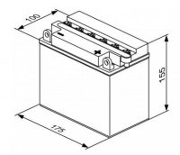 M AKUMULATOR YB16L-B (BEZ ELEKTROLITU) 